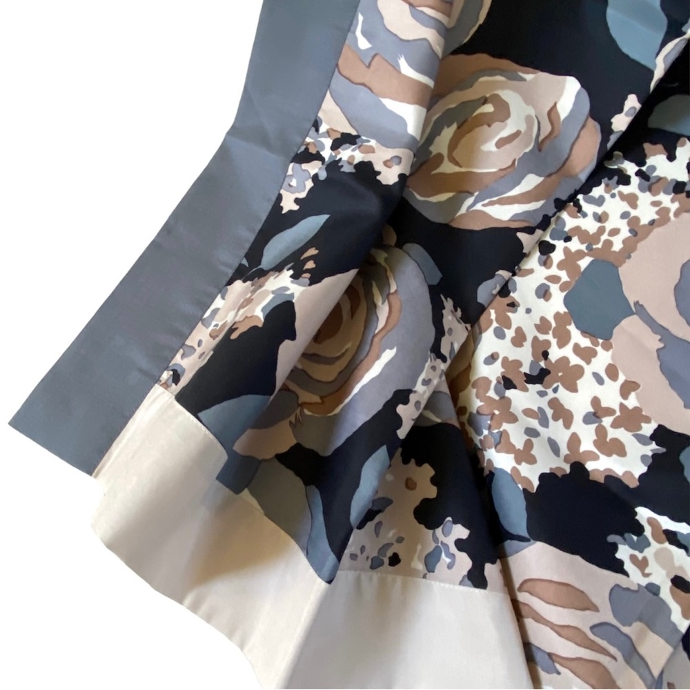 VINTAGE JIM THOMPSON 100% THAI SILK SCARF 42”x42” BLK/GRAY/CREAM, VINTAGE NWOT - Picture 11 of 16